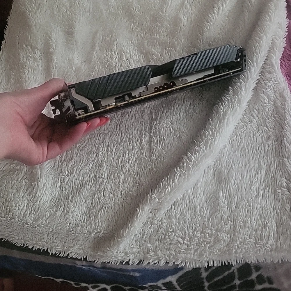Black Graphics Card with Red Accents